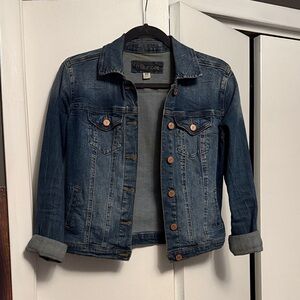 Maurices Blue Denim Jacket with Copper Accents